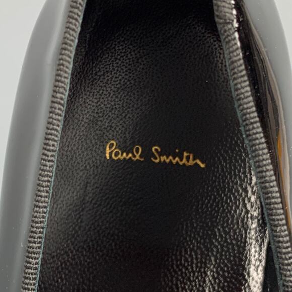 PAUL SMITH Size 7 Black Patent Leather Slip On Loafers main image 9